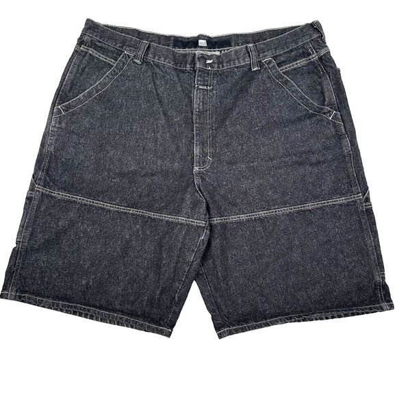 Marithe Francois Girbaud Other - Marithe Francois Girbaud Cargo Jorts Mens 44 Black Denim Baggy Utility 90s Y2K